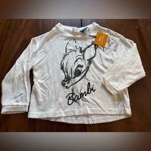 Zara Cream Bambi Long Sleeve Tee